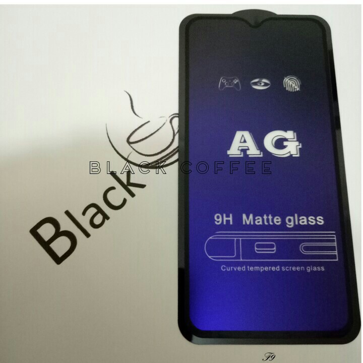 Tempered glass glare oppo F9 / pro screen protector matte