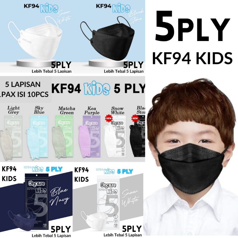 MASKER KF94 ANAK TEBAL ISI 10PCS COLOR SERIES MASKER KF94 KIDS PREMIUM