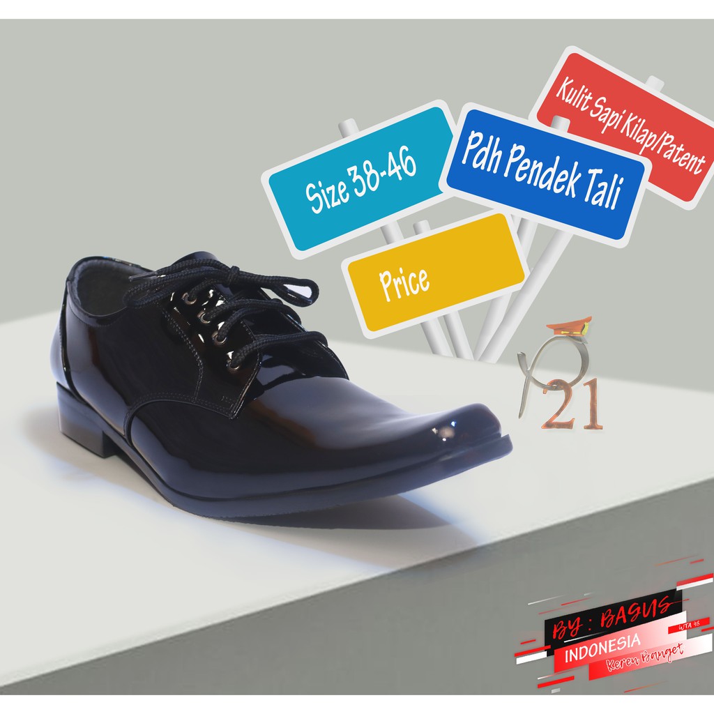 SEPATU PDH TALI / SEPATU PRIA P21