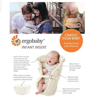 how to use infant insert ergobaby