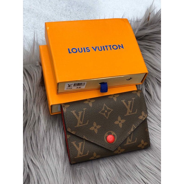 Dompet lv Emilie Pendek Fre Box ,Fashion Dompet Lipat Import