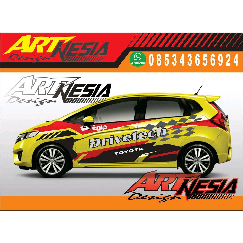 30 Trend Cutting Sticker Mobil Agya Kuning Terlengkap Modifikasi