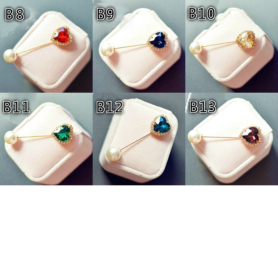 1 Set Mutiara Bros Korea Bros Brooch Berlian Wanita Aksesoris Fashion