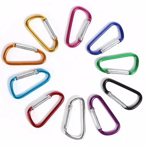 Carabiner D polos / karabiner gantungan kunci keychain buckle