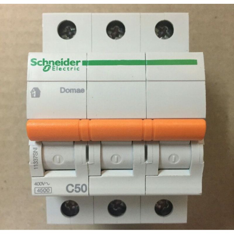 Mcb 3p 3phase 50a 50ampere schneider