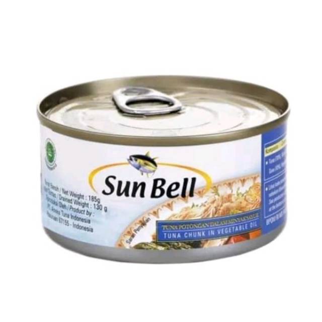 

Sun Bell tuna potong dalam minyak sayur Netto 185 gram