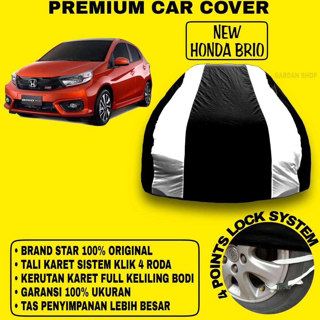 Body Cover NEW HONDA BRIO Sarung Strip SILVER Penutup Pelindung Bodi Mobil New Honda Brio PREMIUM