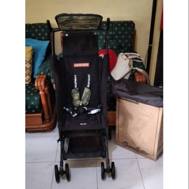 Stroller pockit minima camo green preloved