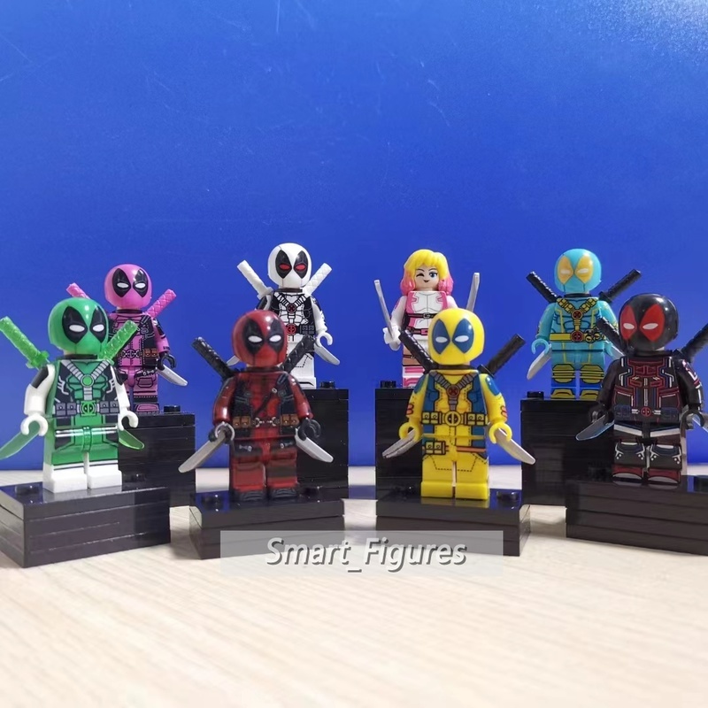 MARVEL X0302 Mainan Mini Figure Deadpool Tron X-Men Gwenpool Pink Untuk Hadiah