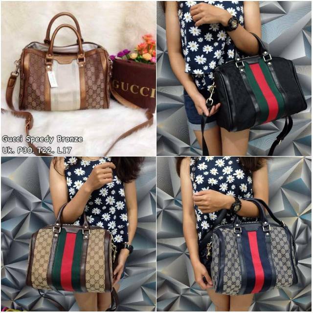 Tas Gucci Speddy Boston / tas wanita / tas import / tas slempang / handbag / shoulderbag