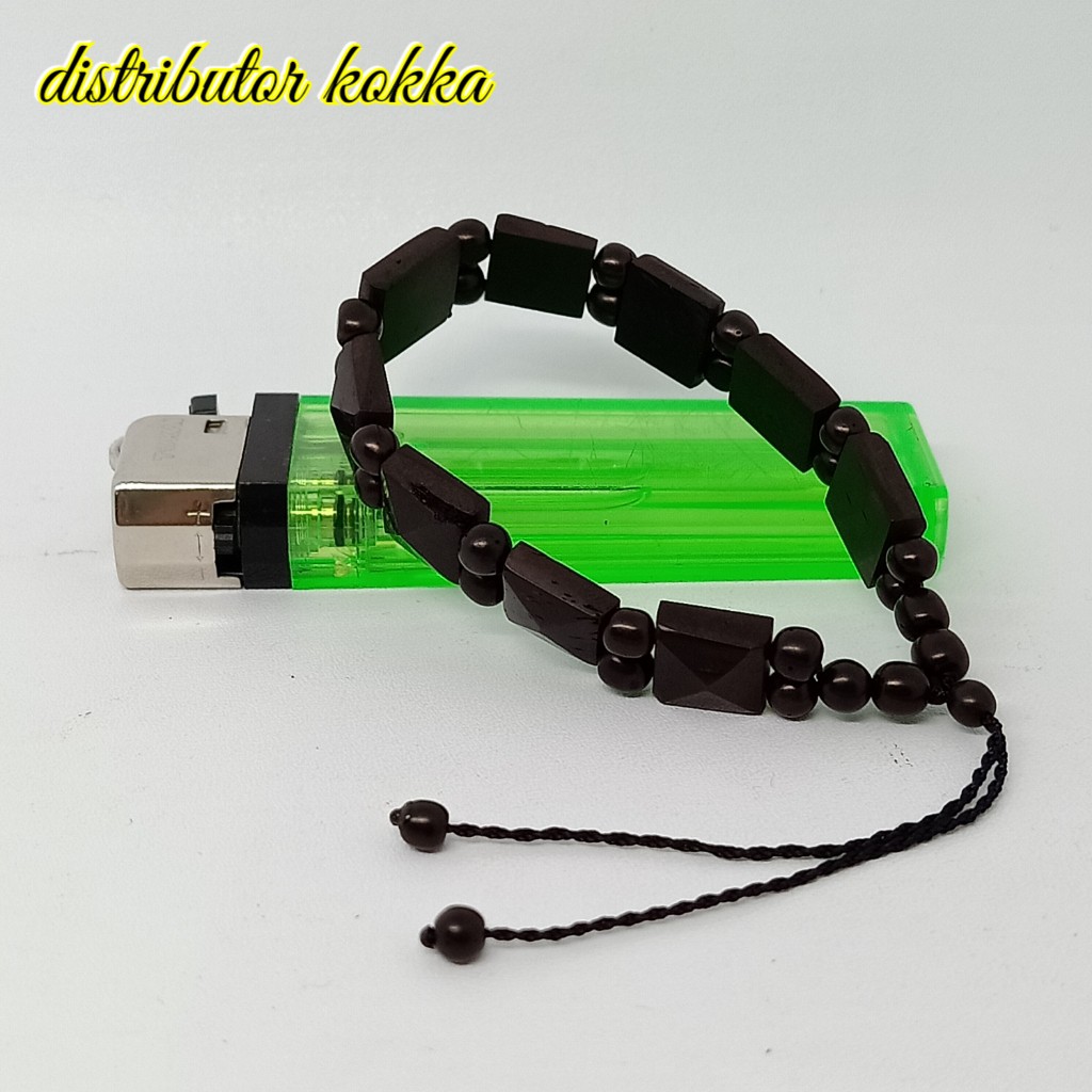 ( SUPER MURAH ) Paket harga 10 pcs gelang Kokka kaukah piramid hitam