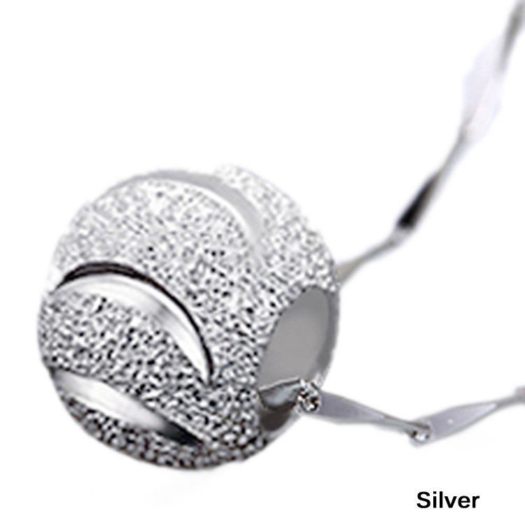 Fashion Sterling Silver Transfer Beads Pendant Necklace Jewelry Good Luck