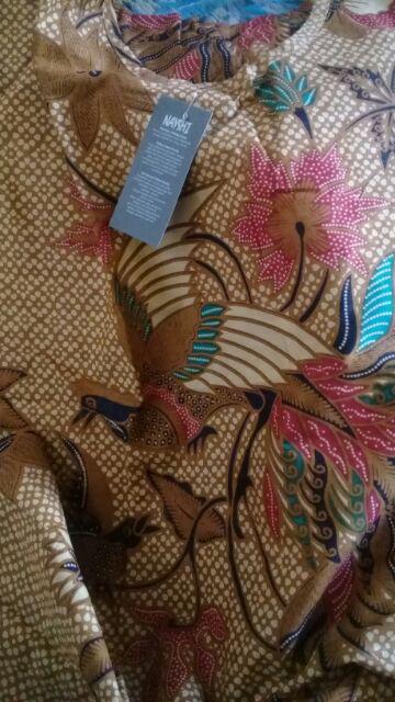 Blouse Batik Wanita Atasan Batik Peplum Terompet Lonceng Sogan Blarak Seno Kipas Cendrawasih Merak