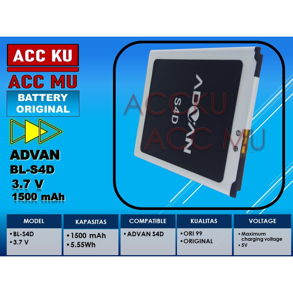 BATRE BATTERY ADVAN BL-S4D BATERAI ADVAN S4D ORIGINAL 99