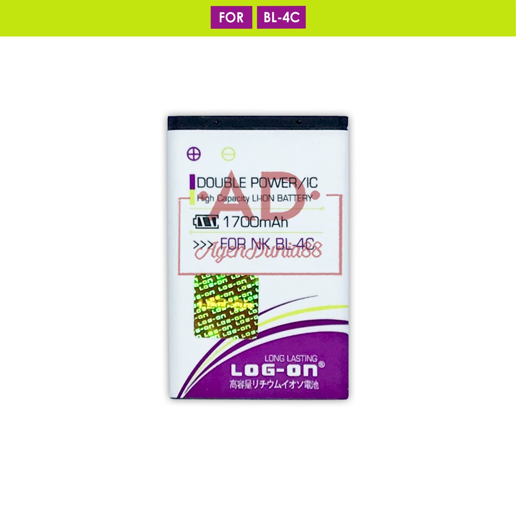 BATERAI NOKIA BL-4C - 6100 6300 2650 5100 6100 6130 6170 7200 7270 STRAWBERRY ST22- LOGON