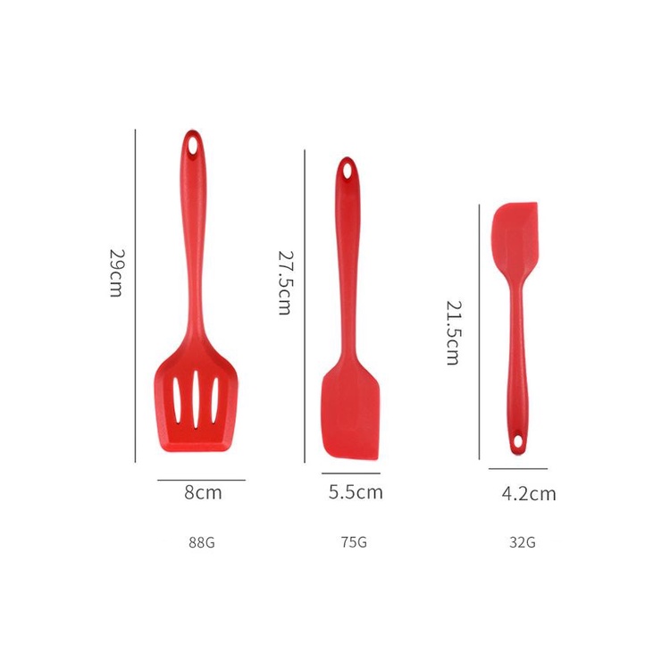 5 IN 1 SET Silicone Kitchen Utensil 970 Spatula Cooking BPA-Free