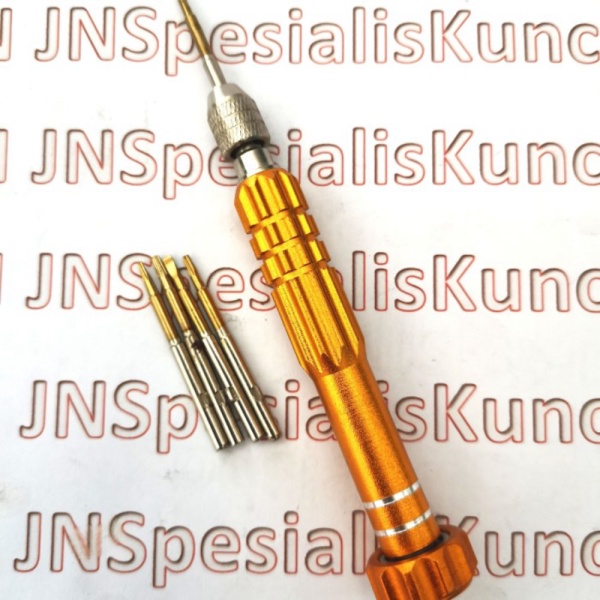 Cuci gudang  obeng pembuka remote kakulator hp jam dll - gold  JN Spesialis global