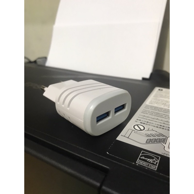 Kepala Charger 2Usb Murah Universal 2.1A Adapter