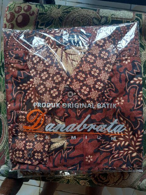 Kemeja Batik Pria Risna Batik Hrb026 Kenongo Kemeja Pekalongan Sogan Merak M L Xl Mur Modis D9l1