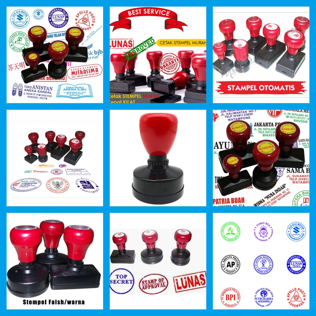 

STEMPEL OTOMATIS, STEMPEL WARNA, STEMPEL FLASH