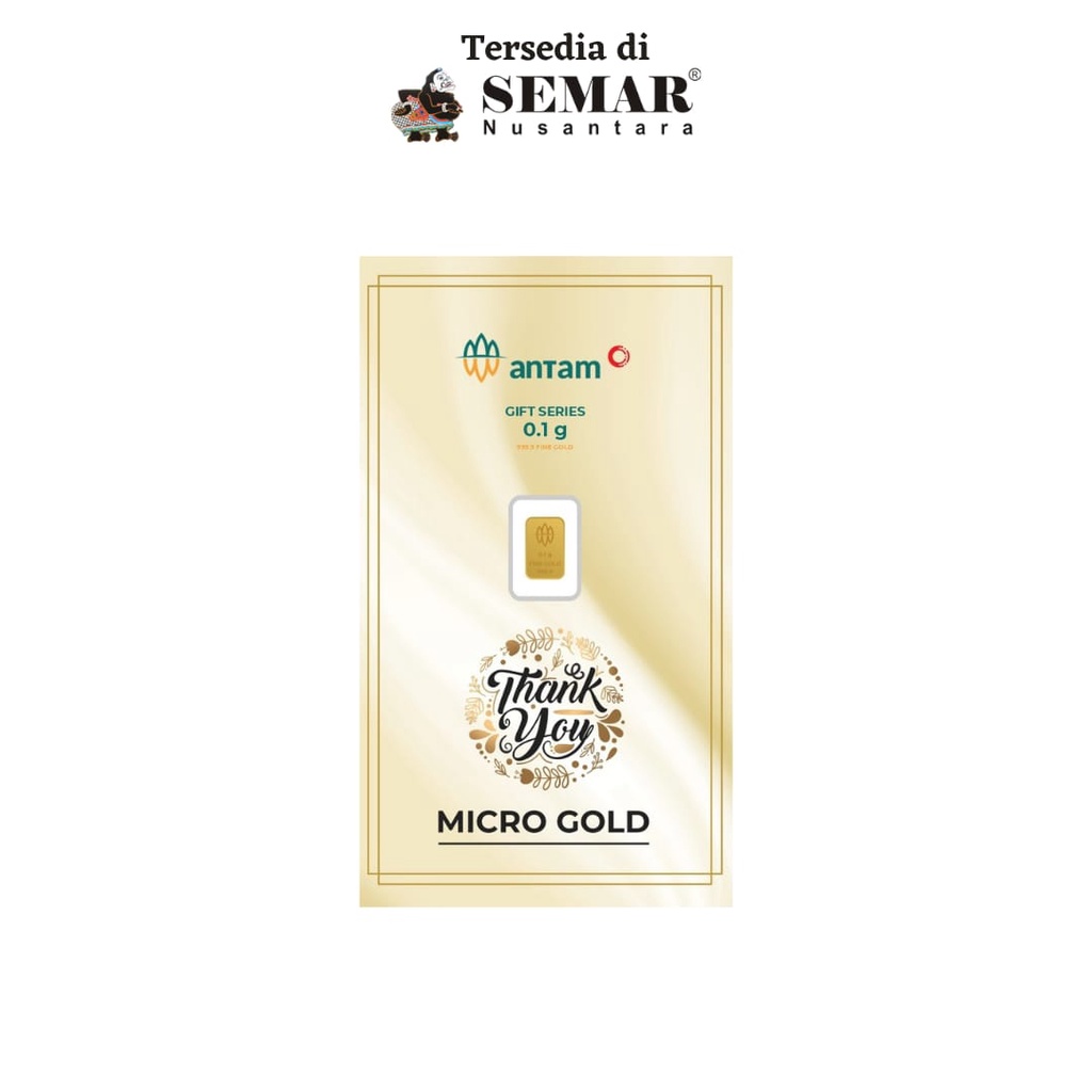 Logam Mulia Antam Micro Thankyou Gold Emas Batangan Semar Nusantara