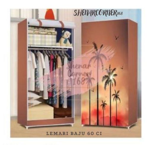 SHENAR LEMARI PORTABLE ANAK/LEMARI PAKAIAN 1 PINTU UNIK/BAJU ANAK/KARAKTER 3D/60 CI , SHENARCORNER168