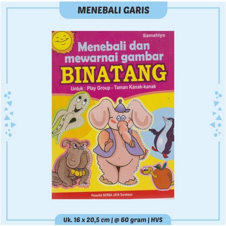 Buku Anak-Cerita Anak-Buku Anak TK/PAUD-Dongeng Binatang-Lengkap dan Murah Menebali Garis Srb.Jy