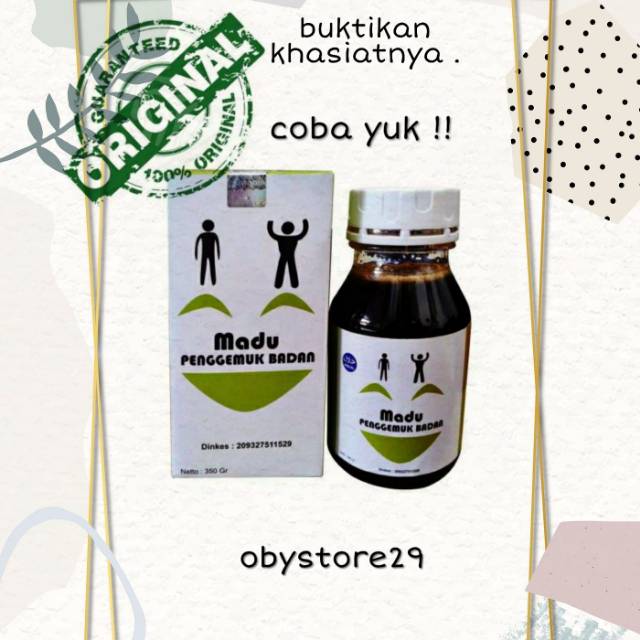 Jual MADU GEMUK BADAN ANAK ( KEMASAN BARU )175g | Coba Yuk