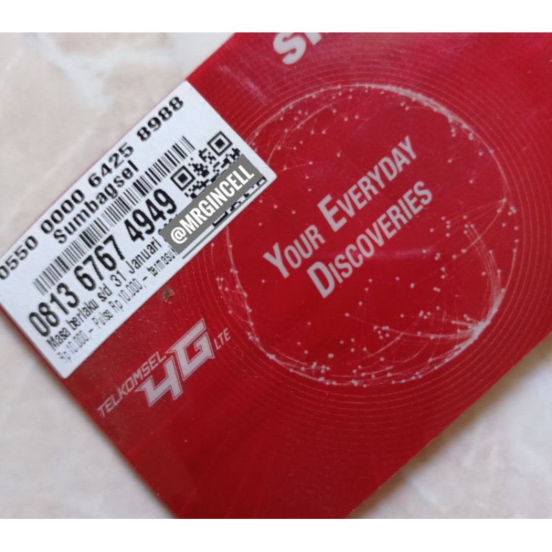 Nomor cantik telkomsel simpati ABAB CDCD 6767 4949