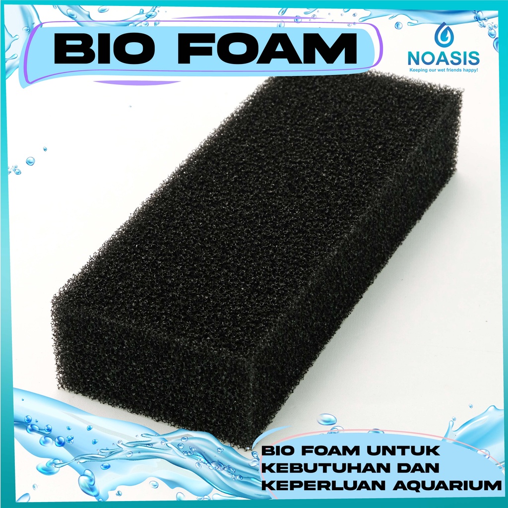 KAPAS BUSA BIO FOAM FILTER AQUARIUM AQUASCAPE UKURAN 25x10x5 CM