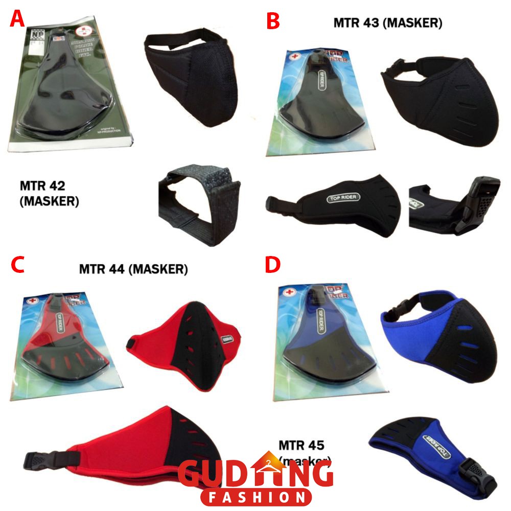 Masker Motor / Masker Mulut / Masker Debu / Masker Wajah Biker - MTR (COMB)