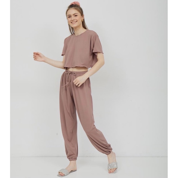 BF Label - Yola Set | Sleepwear baju tidur celana panjang bahan hyget setelan piyama termurah