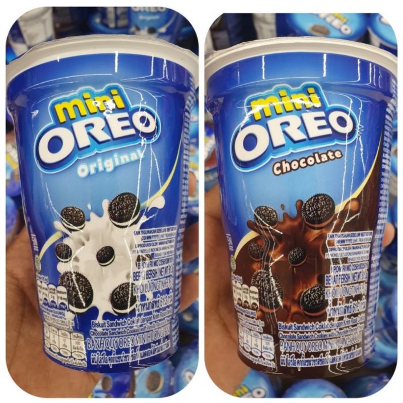 

Oreo mini krim original dan krim cokelat 61,3gr