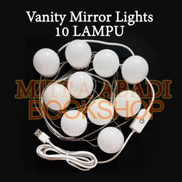 Lampu LED Hollywood / Vanity Mirror Kaca Rias MAKE UP Light String LED