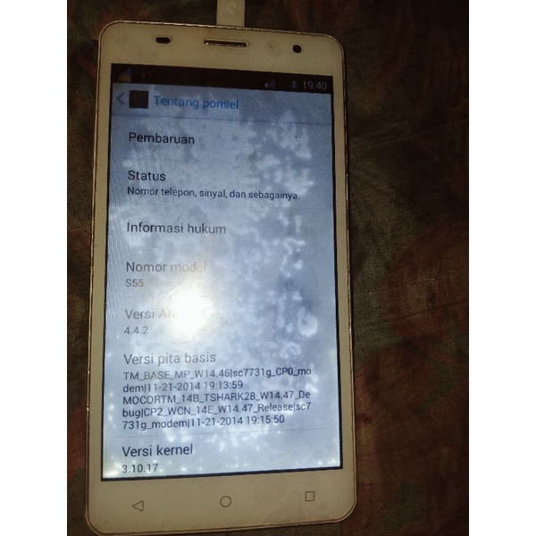 Advan Vandroid starnote S55 mines