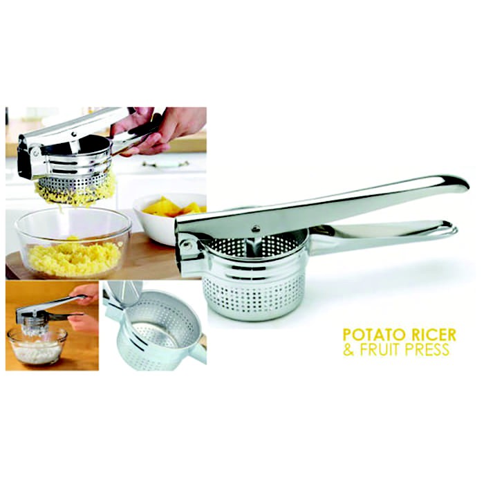 POTATO RICER AND FRUIT PRESS / Press Kentang press dan Buah Pelumat