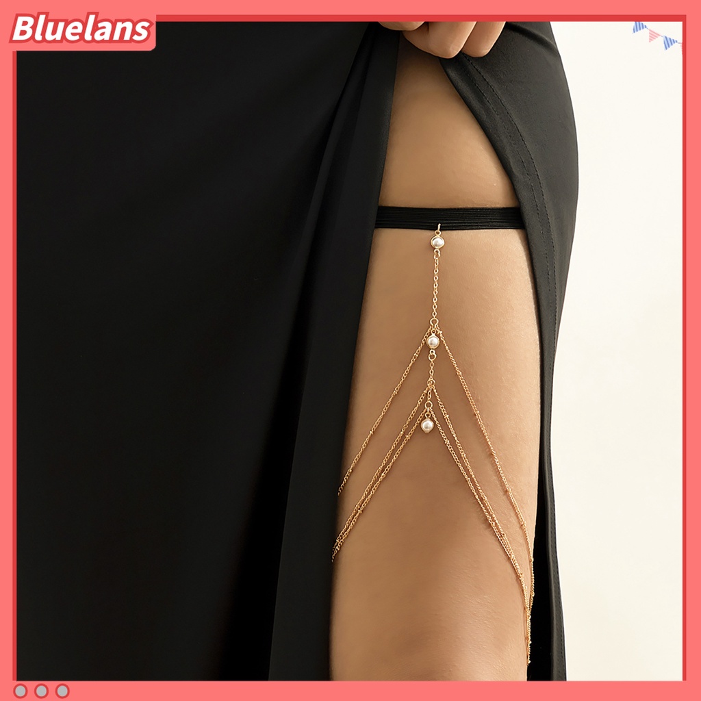 Perhiasan Rantai Kaki Multilayer Bahan Alloy Gaya Bohemian Untuk Wanita