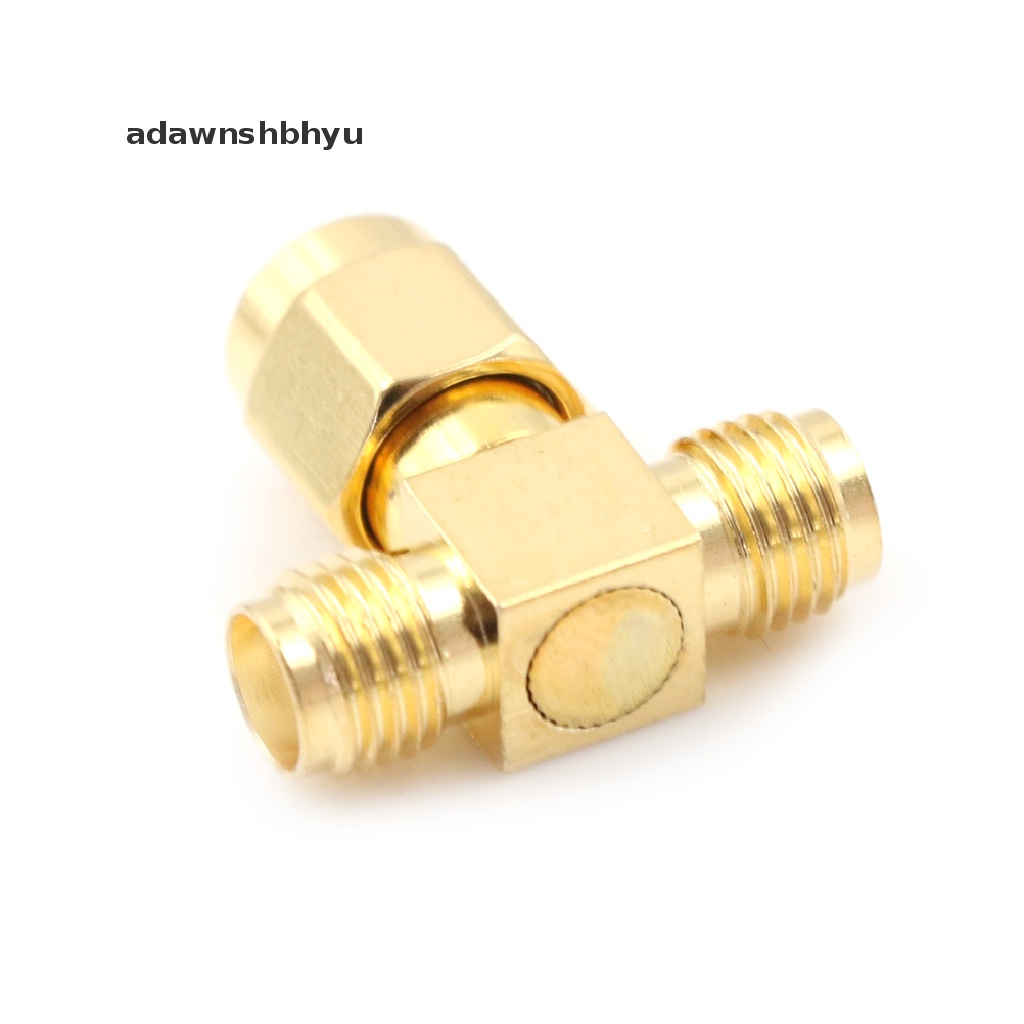 Adawnshbhyu SMA Male to 2double SMA Female T Type RF Coaxial Connector SMA Plug to Jack 3arah