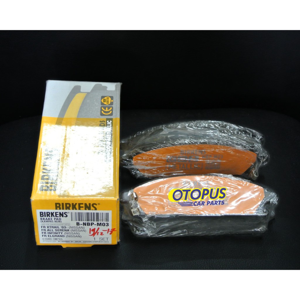 Front Brake Pad Nissan Xtrail T30 Serena C24 2004-2006 41060-8H386 Kampas Rem Depan