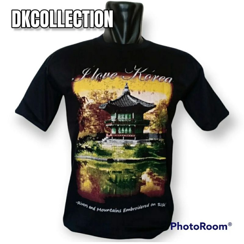 Oleh oleh kaos korea souvenir baju korea  kaos korea hitam korea