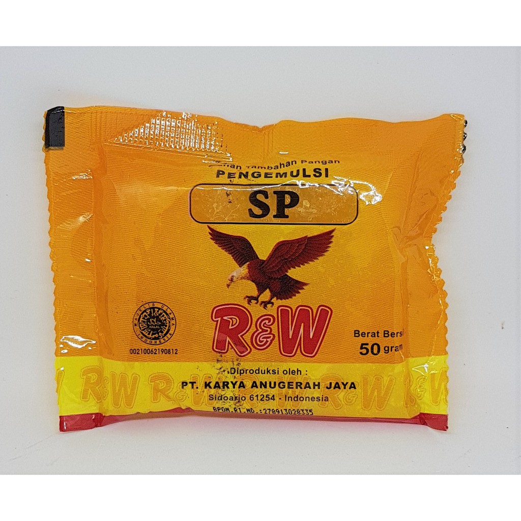 

EMULSIFIER KUE/PENGEMULSI KUE/ SP 50 GR R&W RAJAWALI