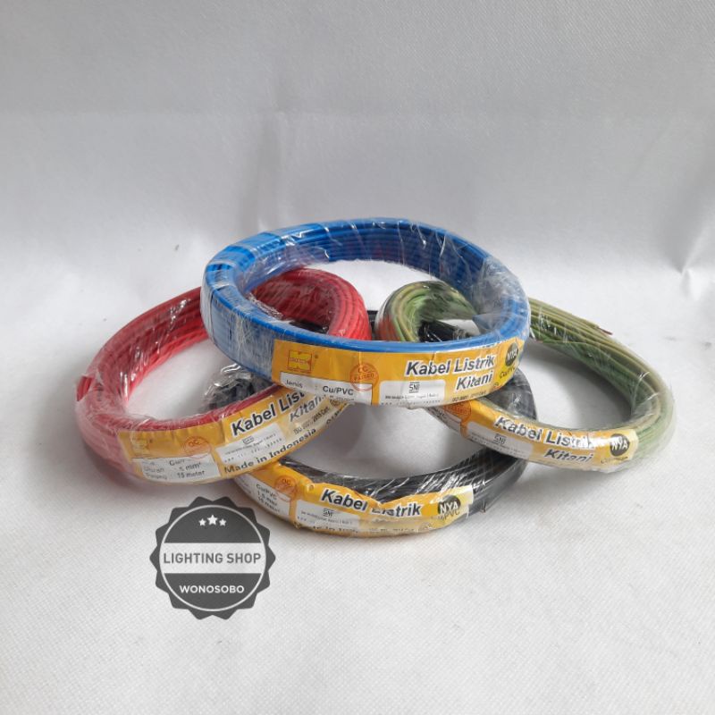 kabel kawat tembaga NYA 1.5 15 meter full