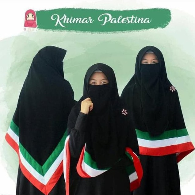 [HUSNA HIJAB] Khimar Segi Empat Palestine Murah / Kerudung Palestina