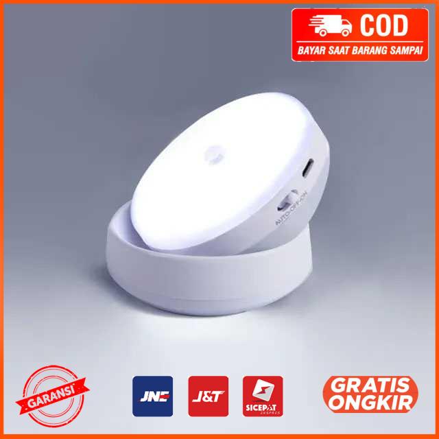 Lampu LED Induction Sensor USB Rechargeable Cool White HB04