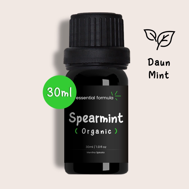 30ml Organic Spearmint Essential Oil Daun Mint Murni 100%