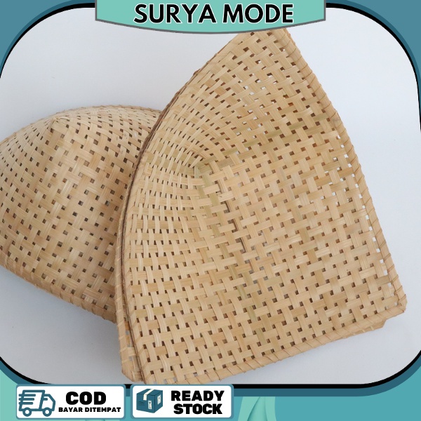 pincuk bambu pincuk anyaman bambu pincuk pecel