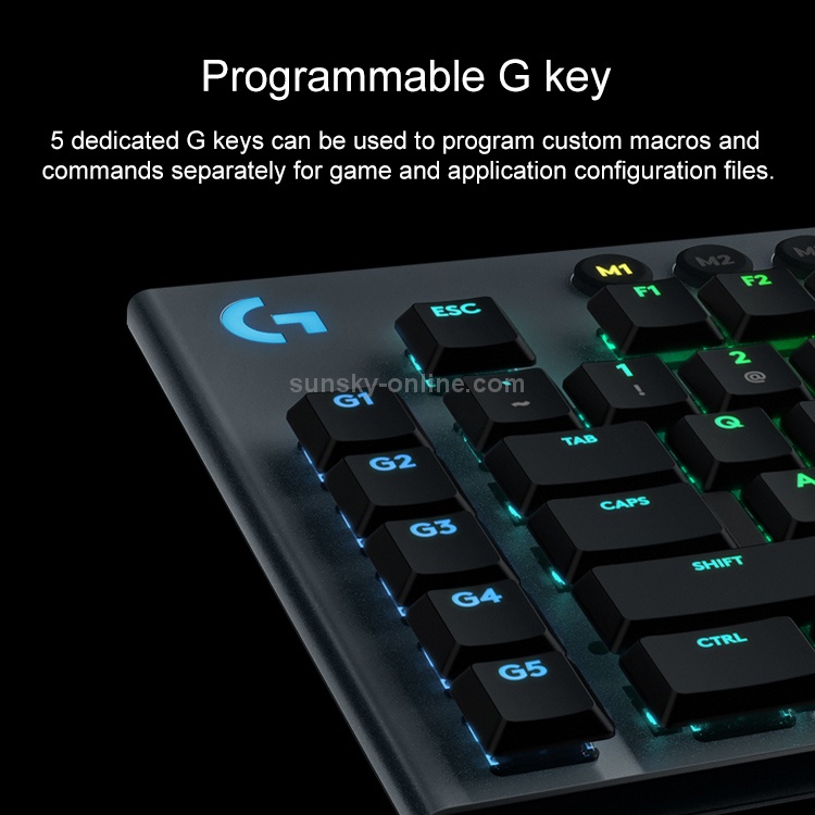 Logitech G813 LIGHTSYNC RGB Mechanical Gaming Keyboard - GL Clicky