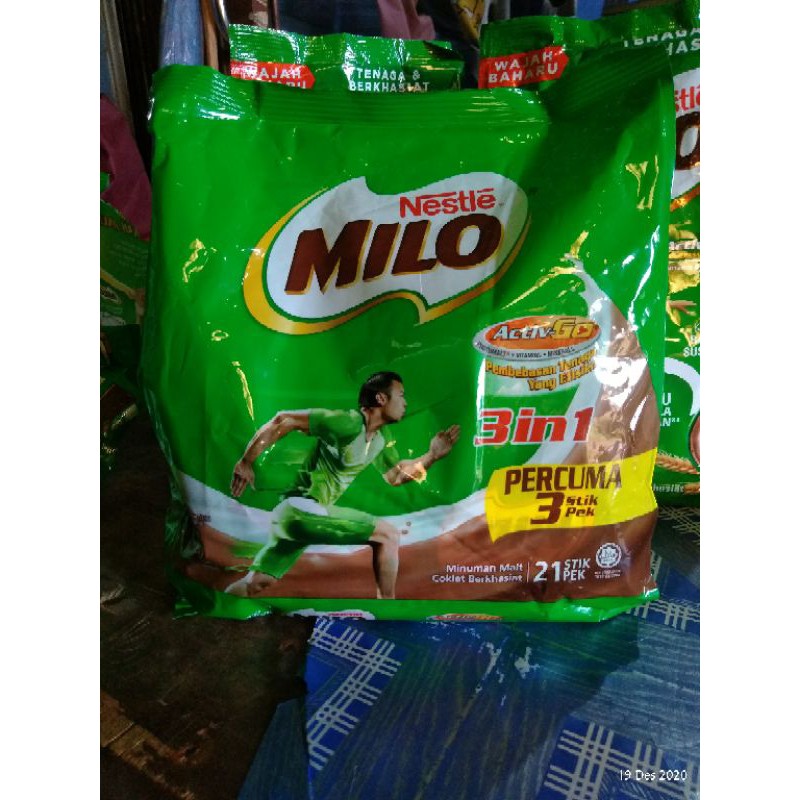 

Milo Malaysia 3in1 percuma 3 stik