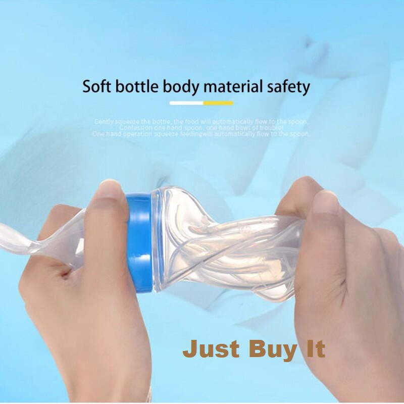 JBI-0001 Botol Sendok Makan Bayi MPASI Baby Feeder BPA Free Botol Bayi Silikon Anti Tumpah