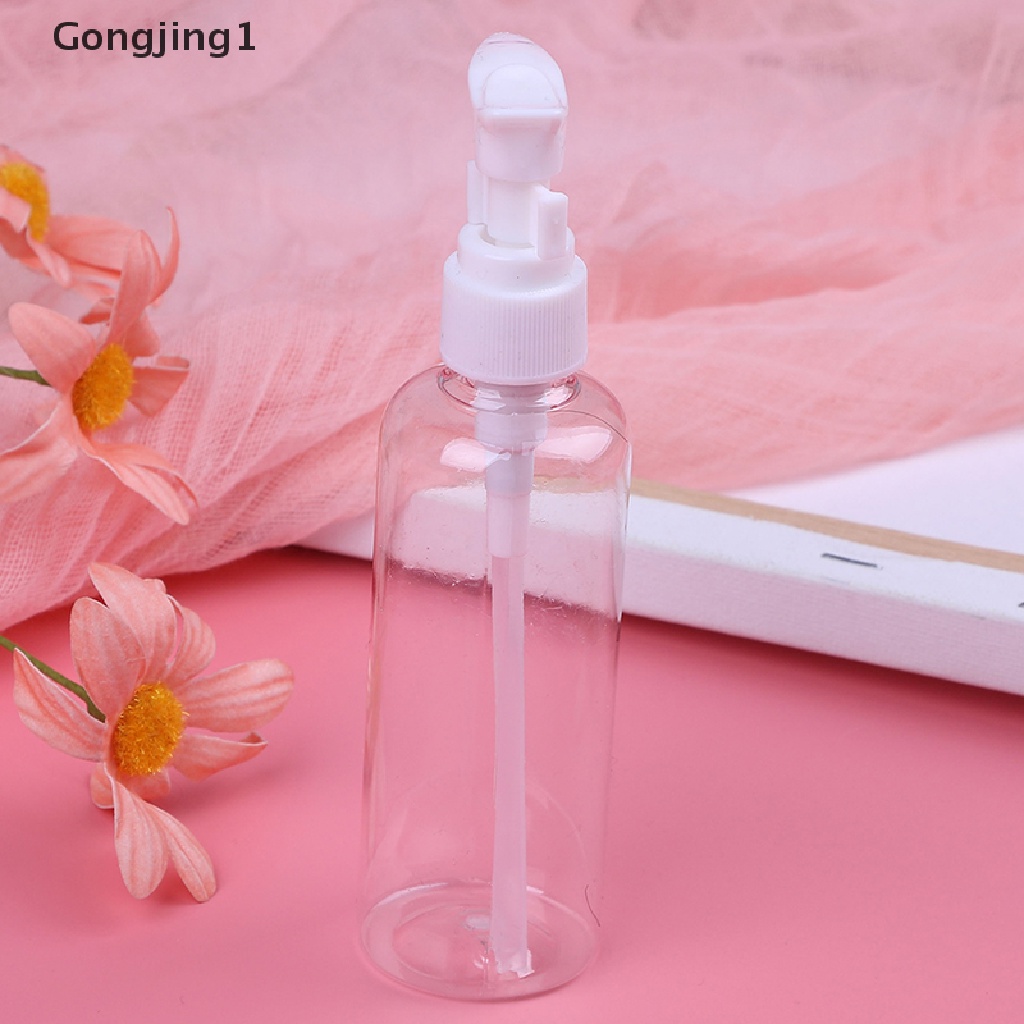 Gongjing1 Botol spray Kosong Bahan Plastik Transparan Ukuran 100Ml Untuk travel